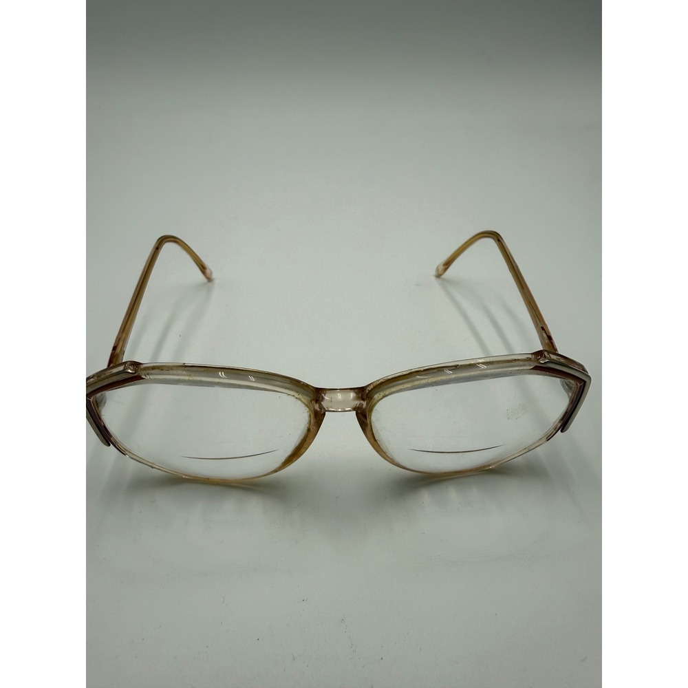 Silhouette Eyeglasses Womens OS Gold Clear Good Vintage 80s Austria Frames M1708